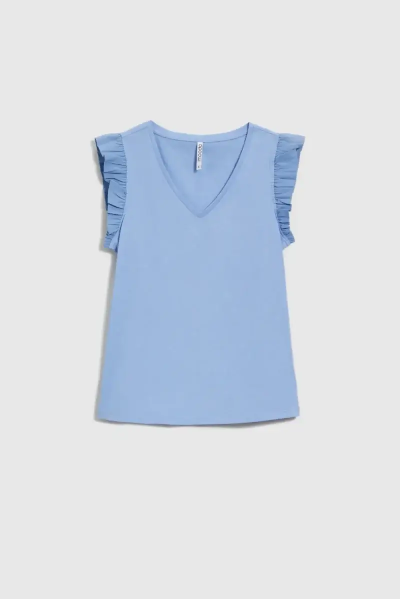 WOMEN'S TSHIRT L-TS-4707 BLUE - Imagen 5