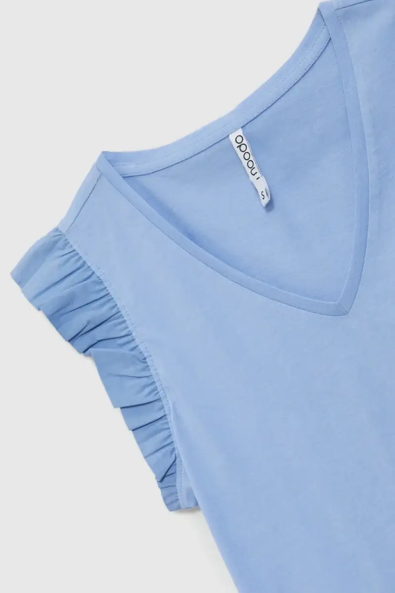 WOMEN'S TSHIRT L-TS-4707 BLUE - Imagen 6