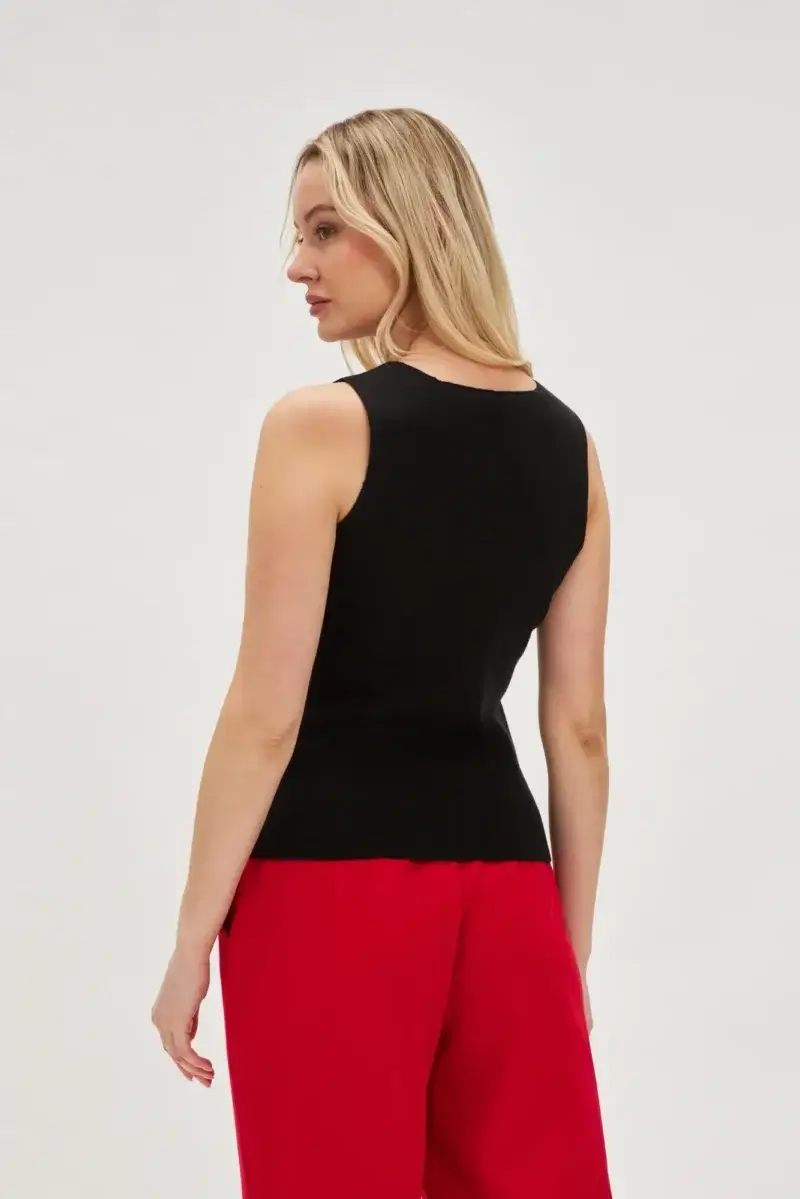 WOMEN'S TOP L-TS-4713 BLACK - Imagen 4