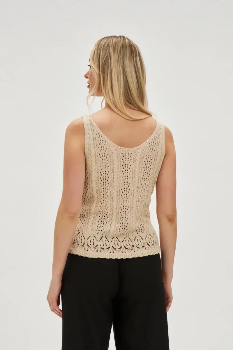 WOMEN'S TOP L-TS-4730 L.BEIGE - Imagen 4