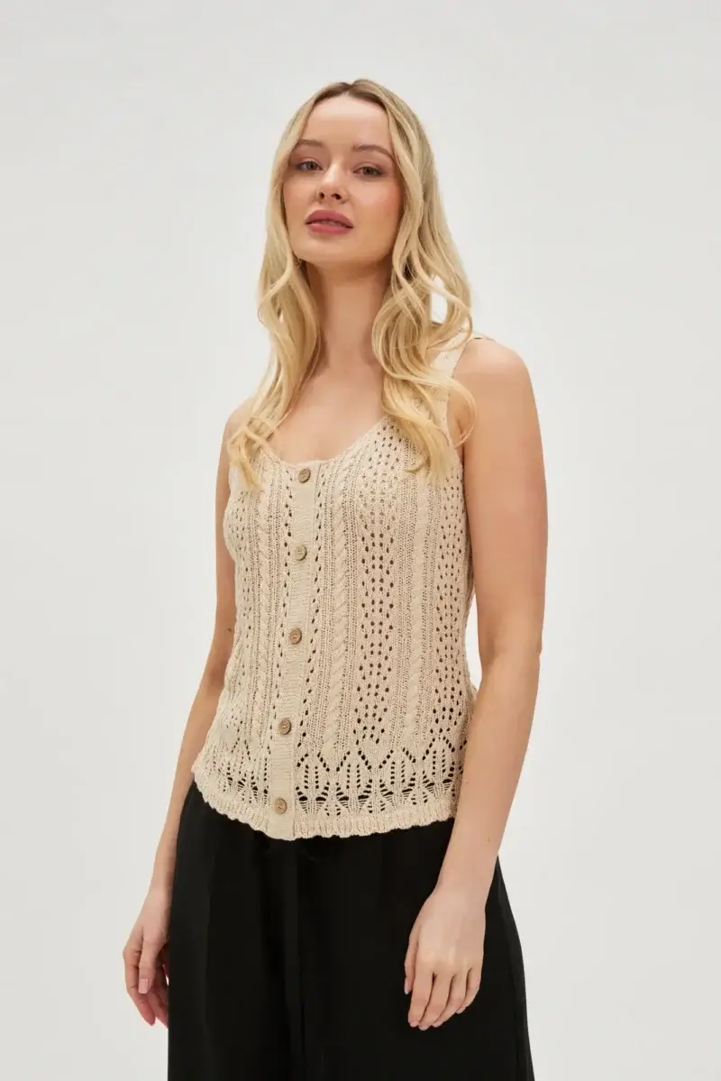 WOMEN'S TOP L-TS-4730 L.BEIGE - Imagen 5