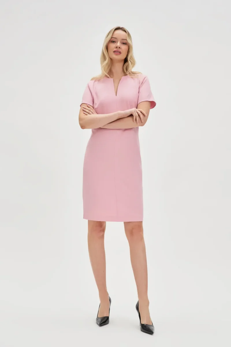 WOMEN'S DRESS L-SU-4632 PINK - Imagen 3