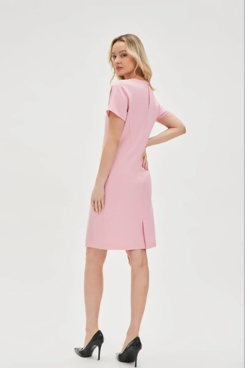 WOMEN'S DRESS L-SU-4632 PINK - Imagen 4