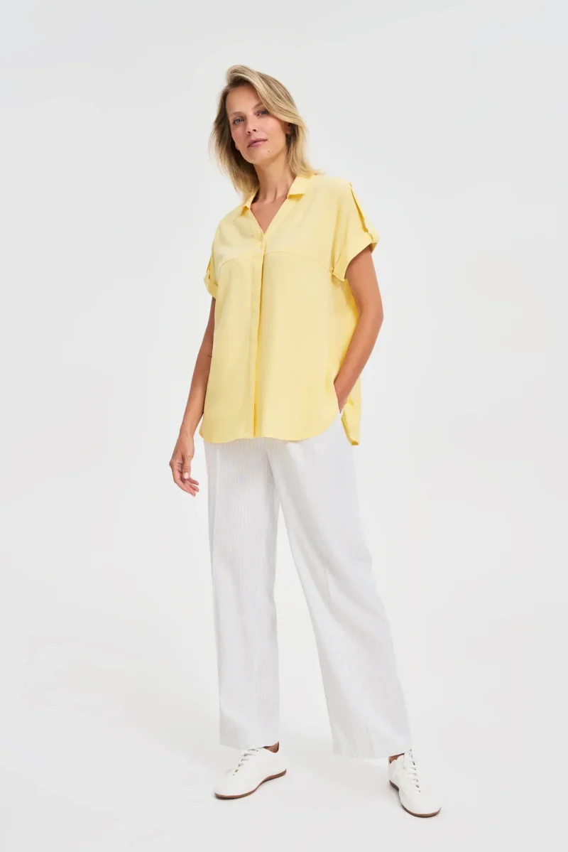 WOMEN'S SHIRT L-KO-4659 L.YELLOW - Imagen 3