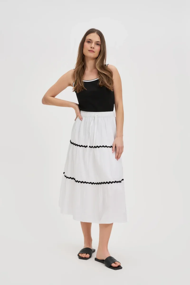 WOMEN'S SKIRT L-SC-4617 WHITE