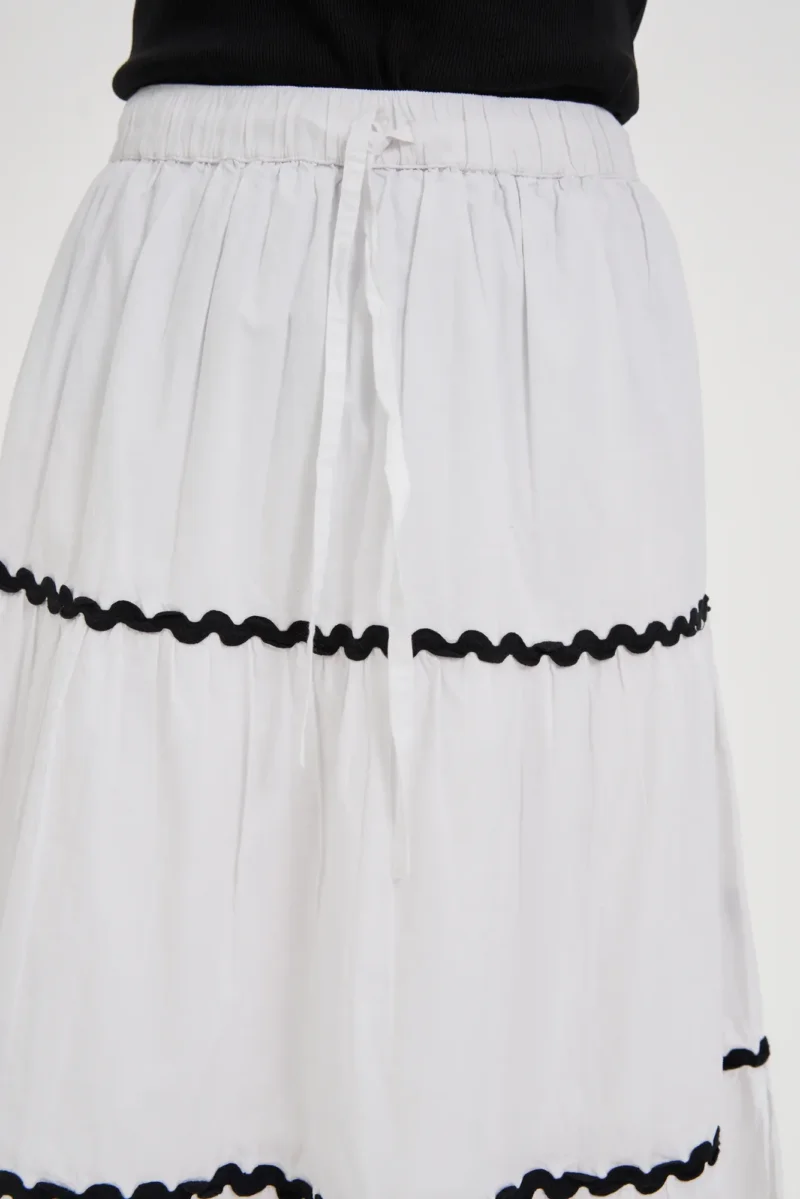 WOMEN'S SKIRT L-SC-4617 WHITE - Imagen 2
