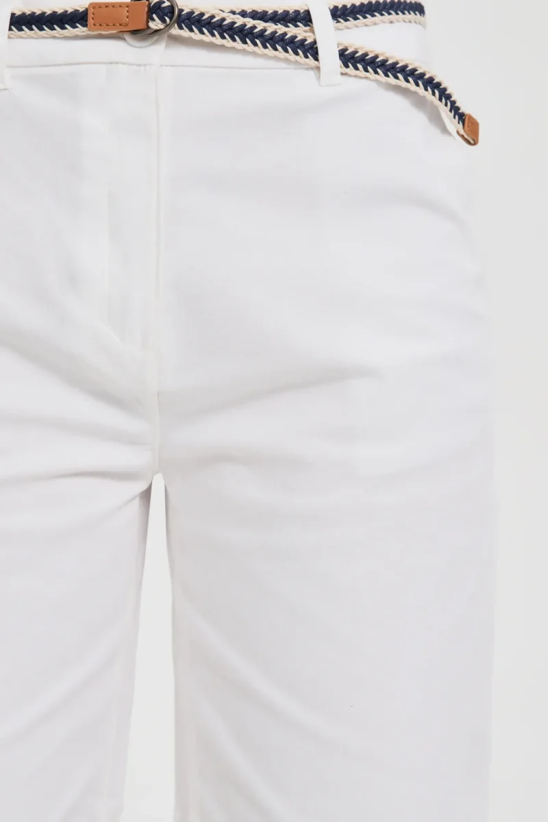 WOMEN'S SHORTS L-SH-4600 OFF WHITE - Imagen 2