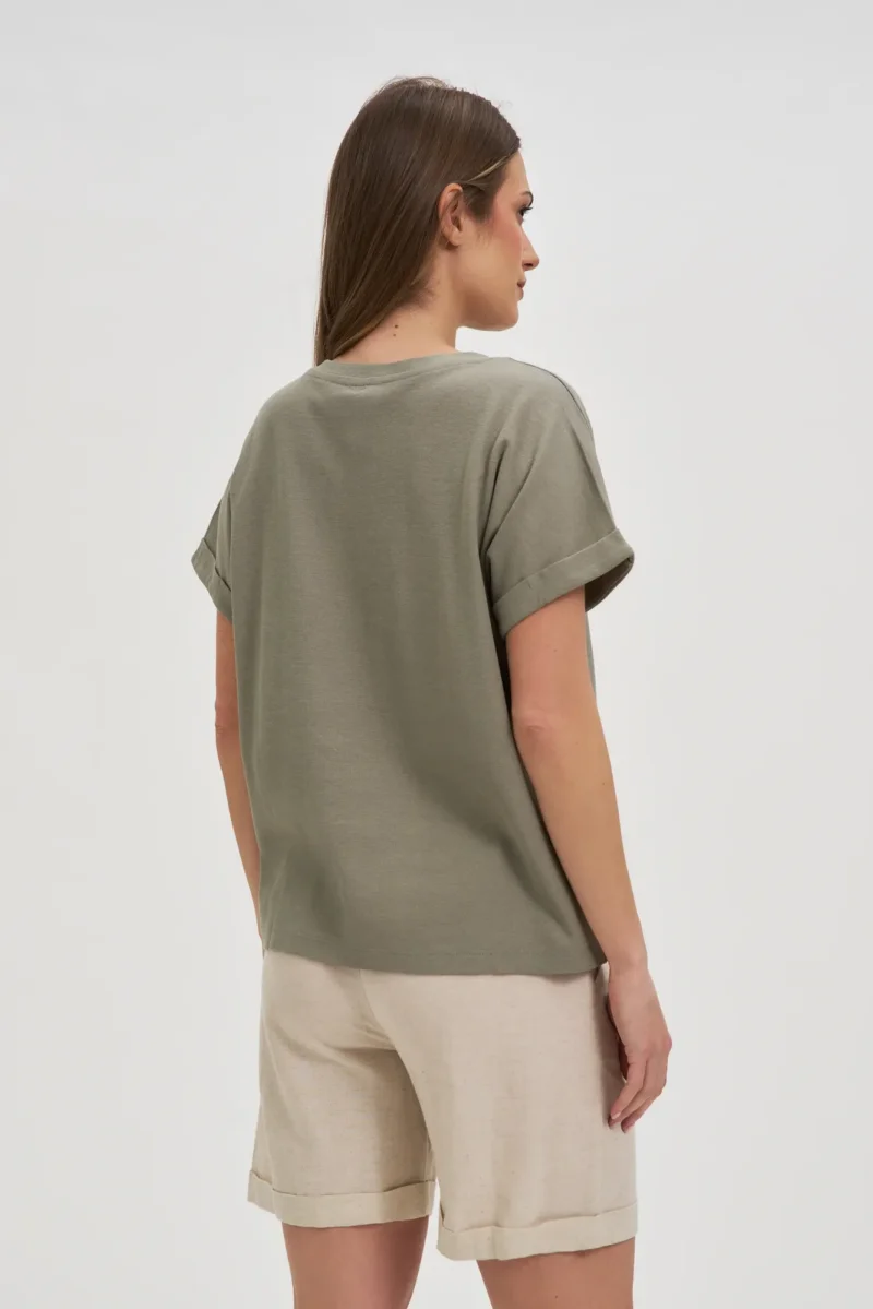 WOMEN'S TSHIRT L-TS-4700 OLIVE - Imagen 4