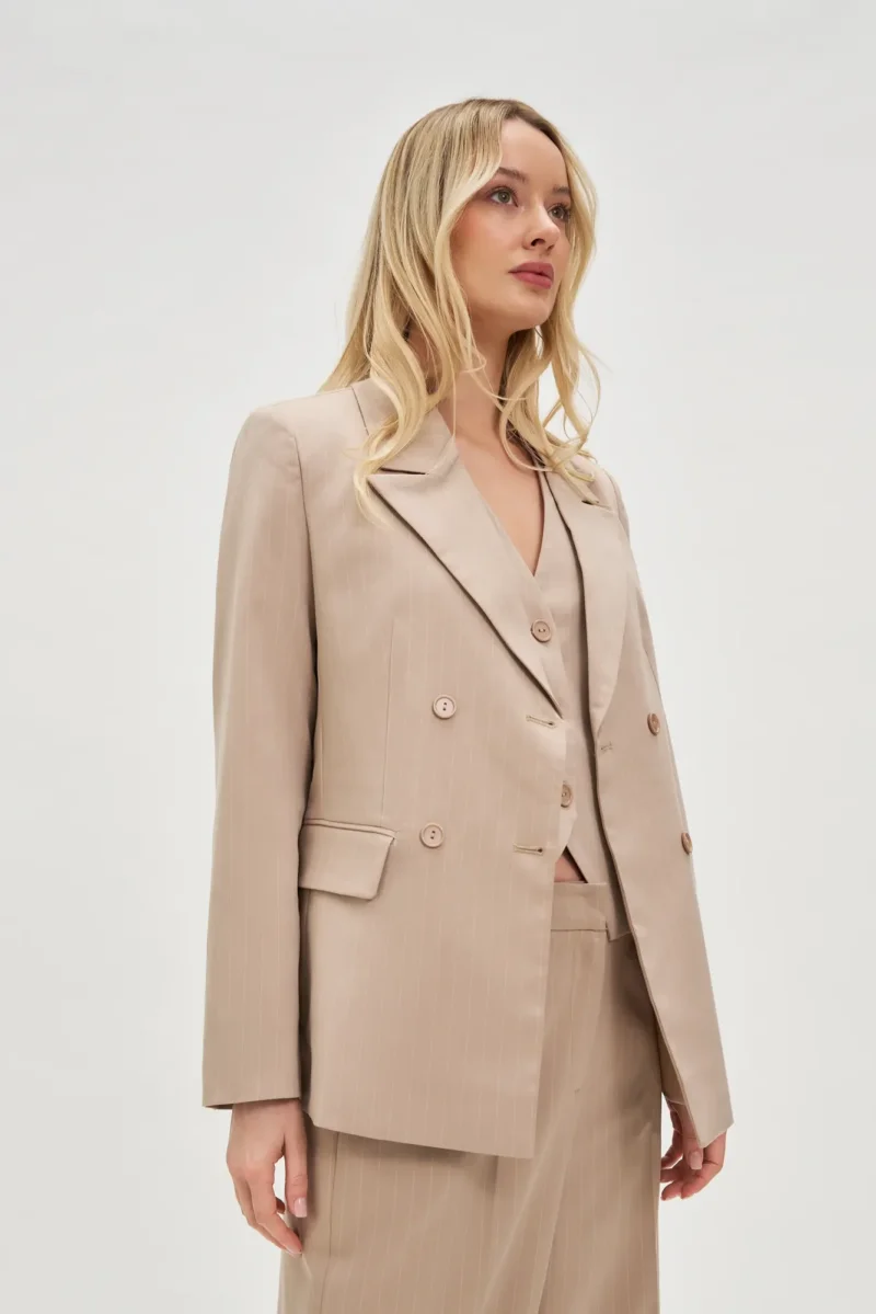 WOMEN'S JACKETS L-MR-4613 L.BEIGE - Imagen 2