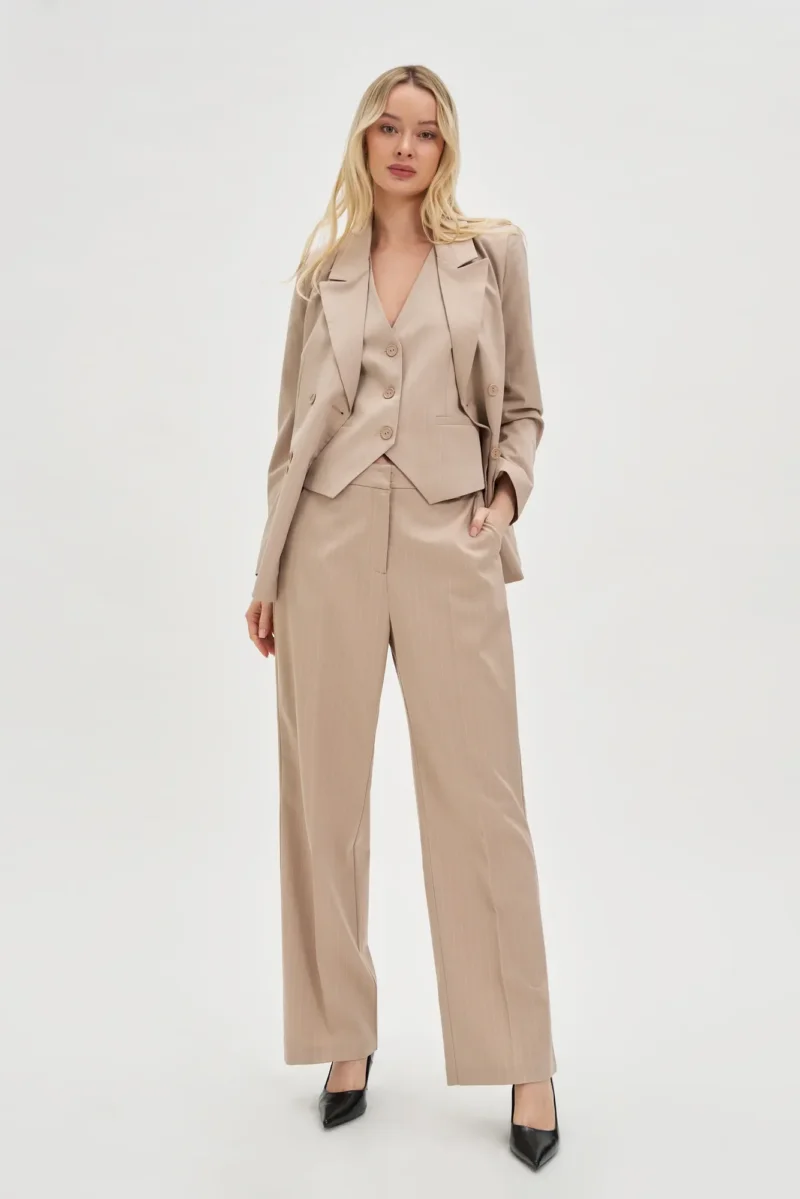 WOMEN'S JACKETS L-MR-4613 L.BEIGE - Imagen 3