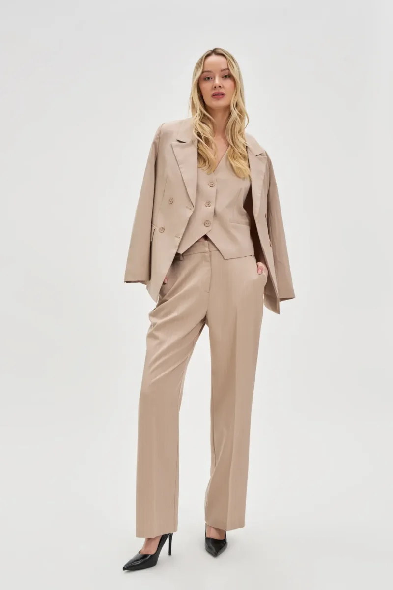 WOMEN'S JACKETS L-MR-4613 L.BEIGE - Imagen 4