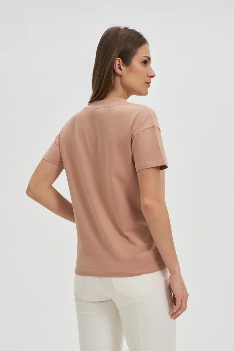 WOMEN'S TSHIRT L-TS-4625 L.BROWN - Imagen 4