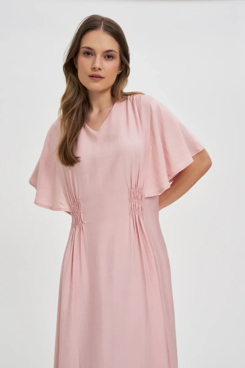 WOMEN'S DRESS L-SU-4637 PINK - Imagen 2