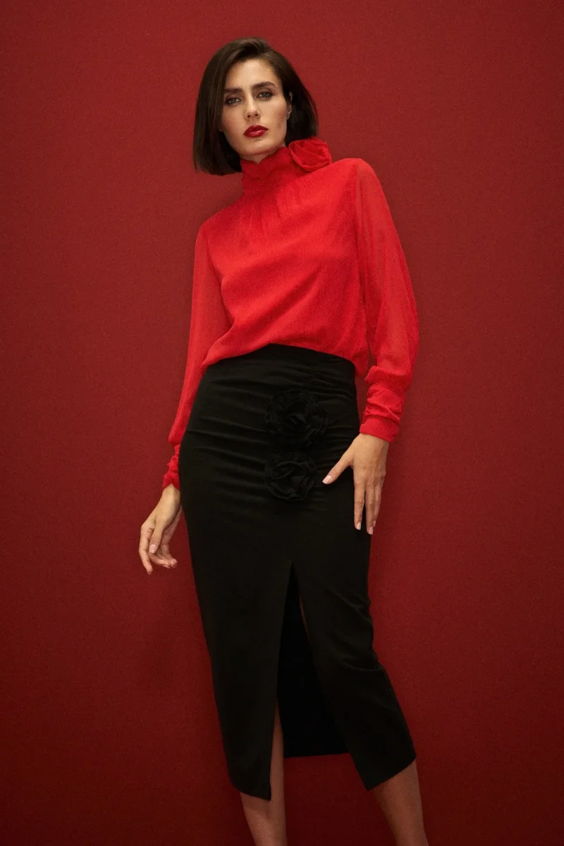 WOMEN'S SKIRT Z-SC-4512 BLACK - Imagen 2