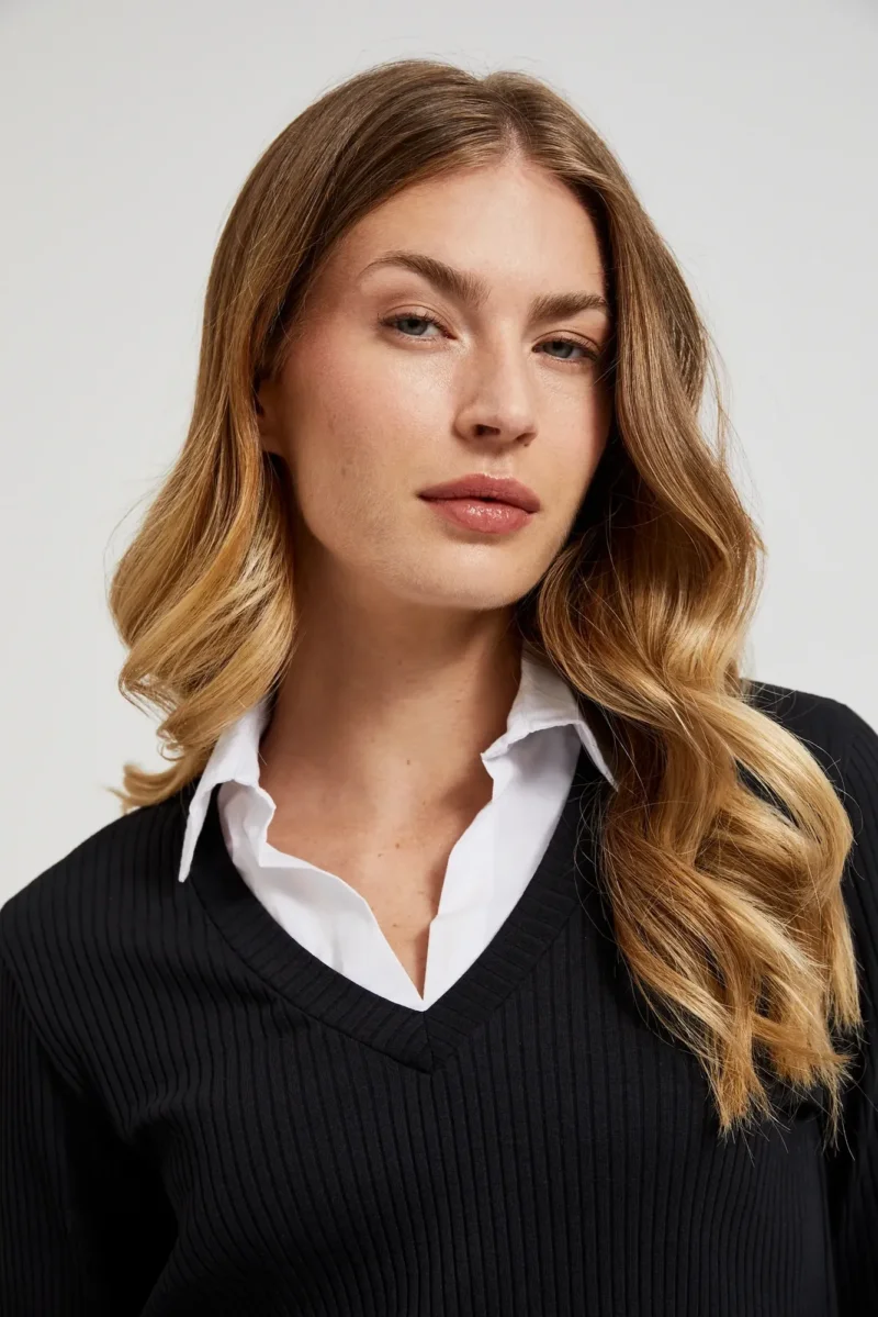 WOMEN'S LONGSLEEVE Z-TS-4523 BLACK - Imagen 3
