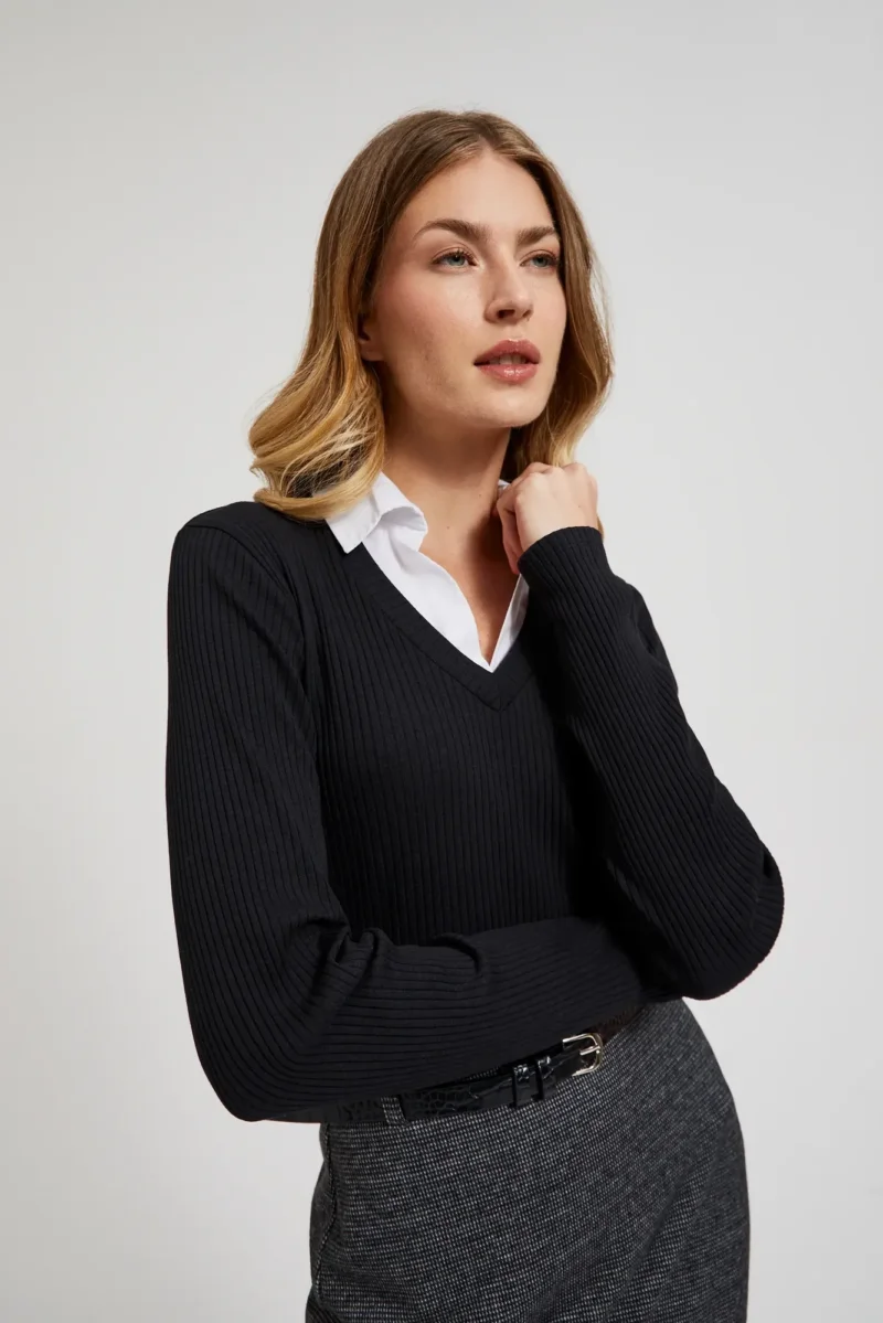 WOMEN'S LONGSLEEVE Z-TS-4523 BLACK - Imagen 12