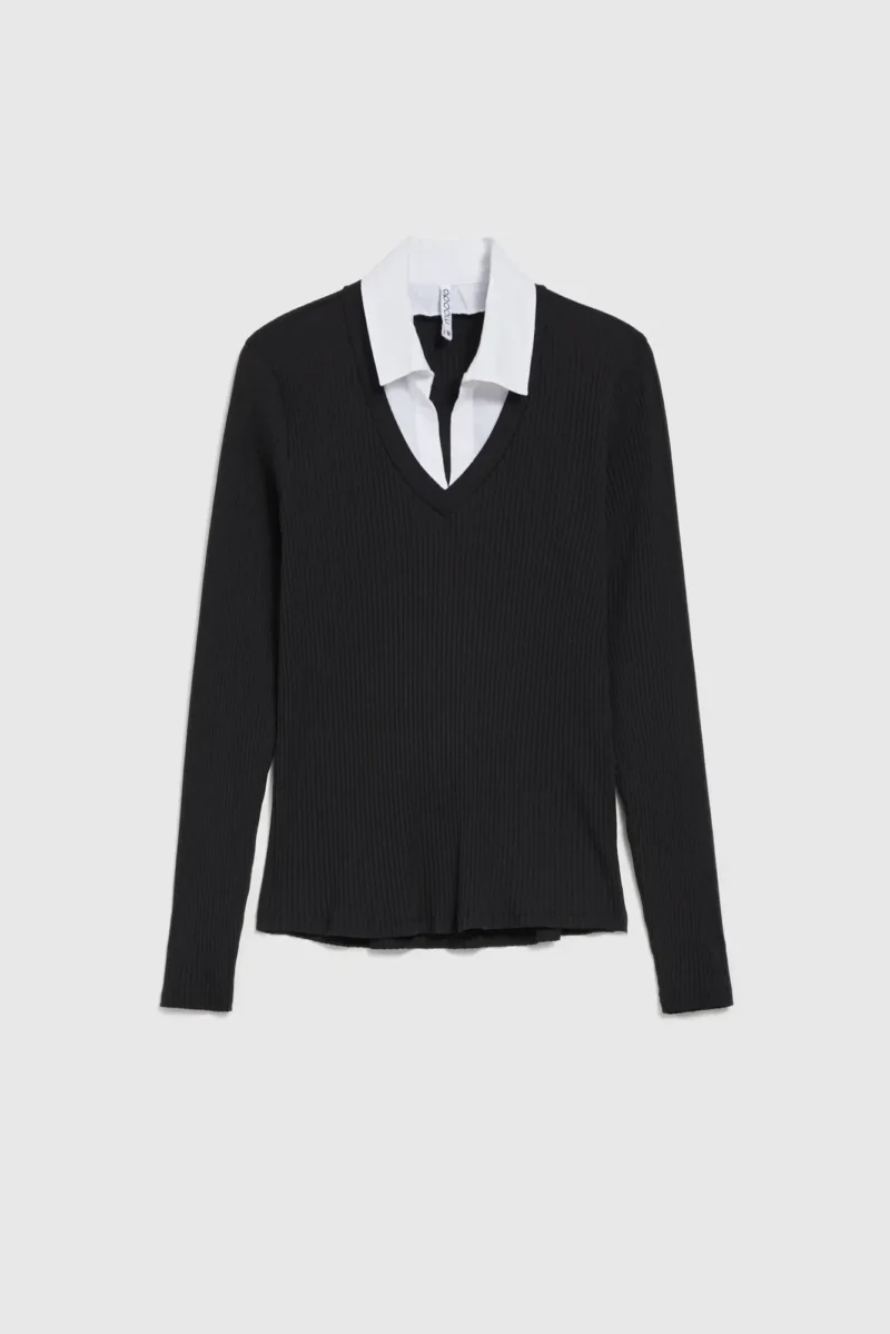 WOMEN'S LONGSLEEVE Z-TS-4523 BLACK - Imagen 6