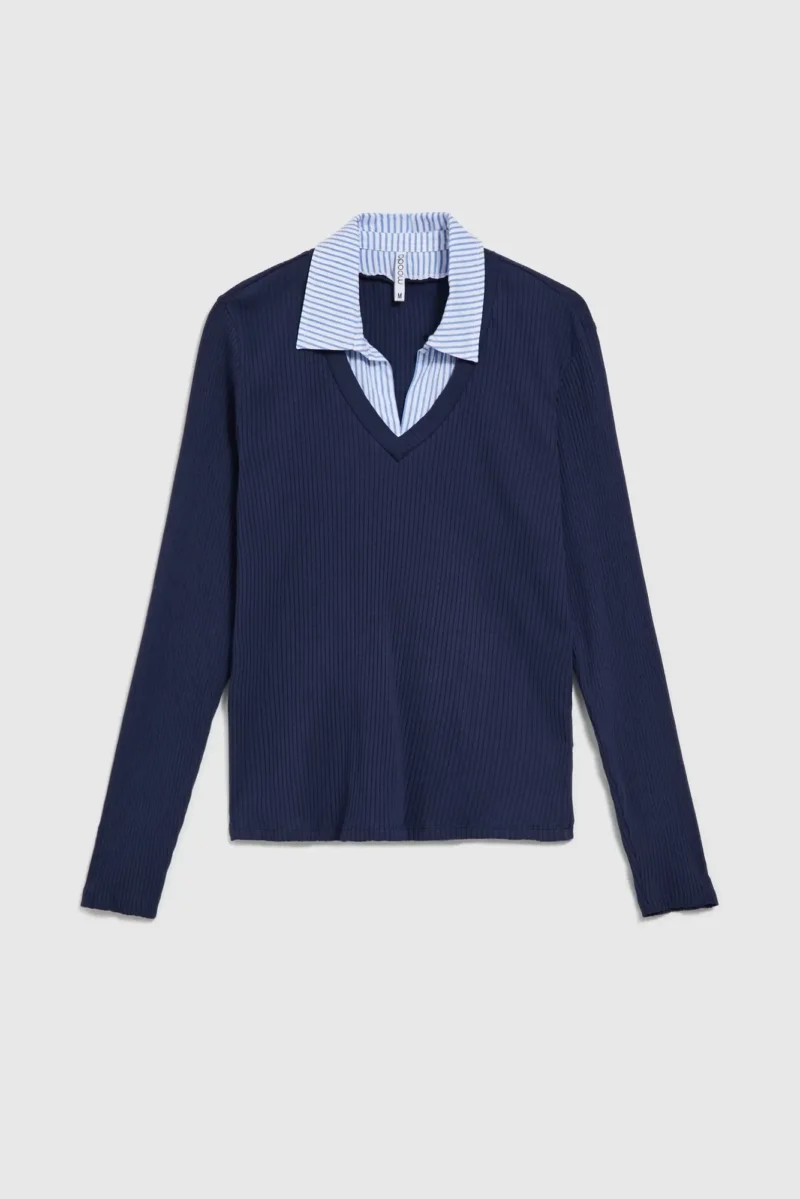 WOMEN'S LONGSLEEVE Z-TS-4523 NAVY - Imagen 6