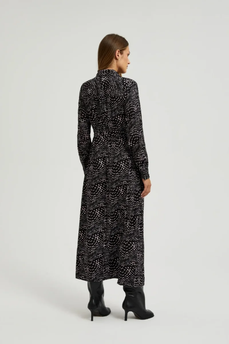 WOMEN'S DRESS L-SU-4602 BLACK - Imagen 4
