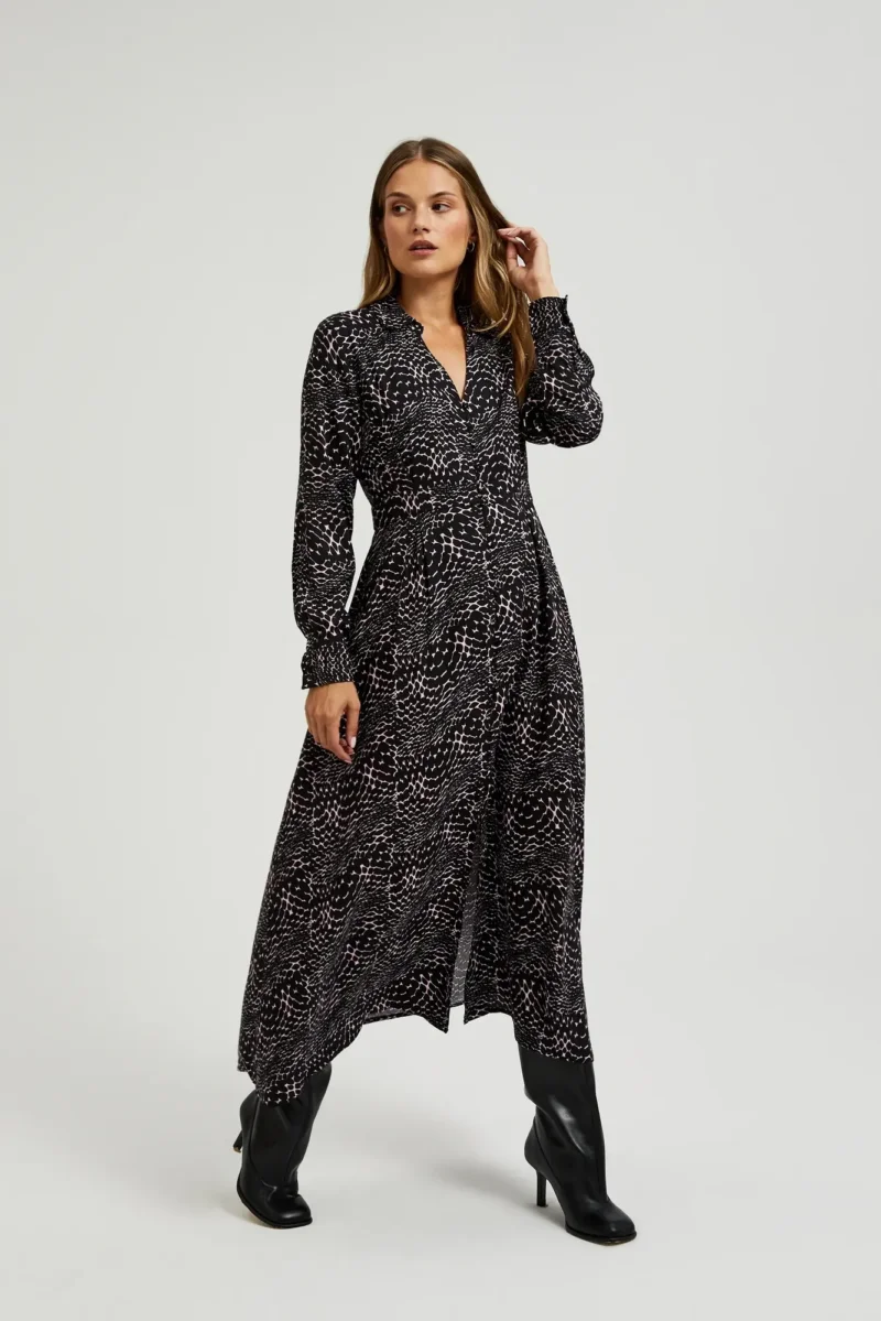 WOMEN'S DRESS L-SU-4602 BLACK - Imagen 5