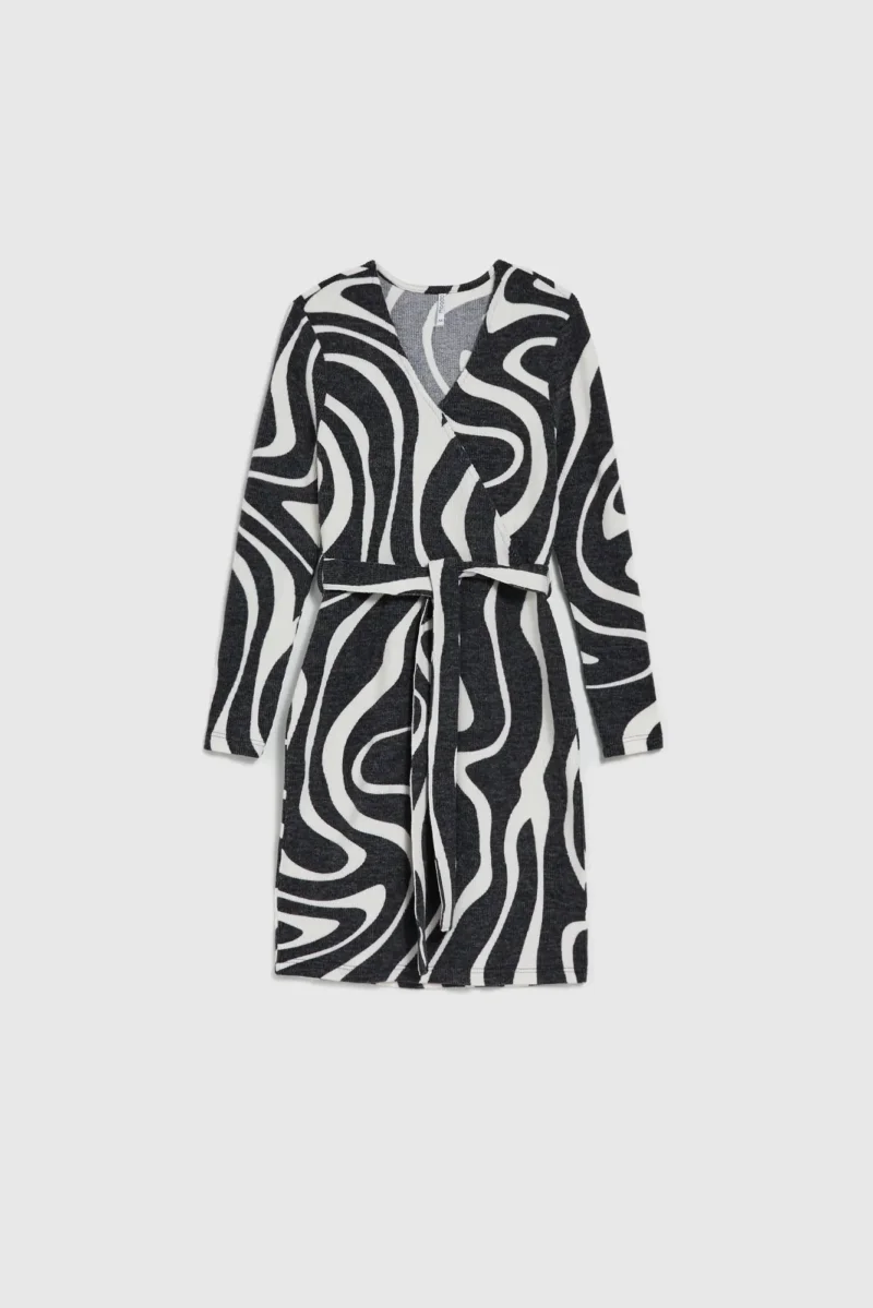 WOMEN'S DRESS L-SU-4603 D.GREY - Imagen 7