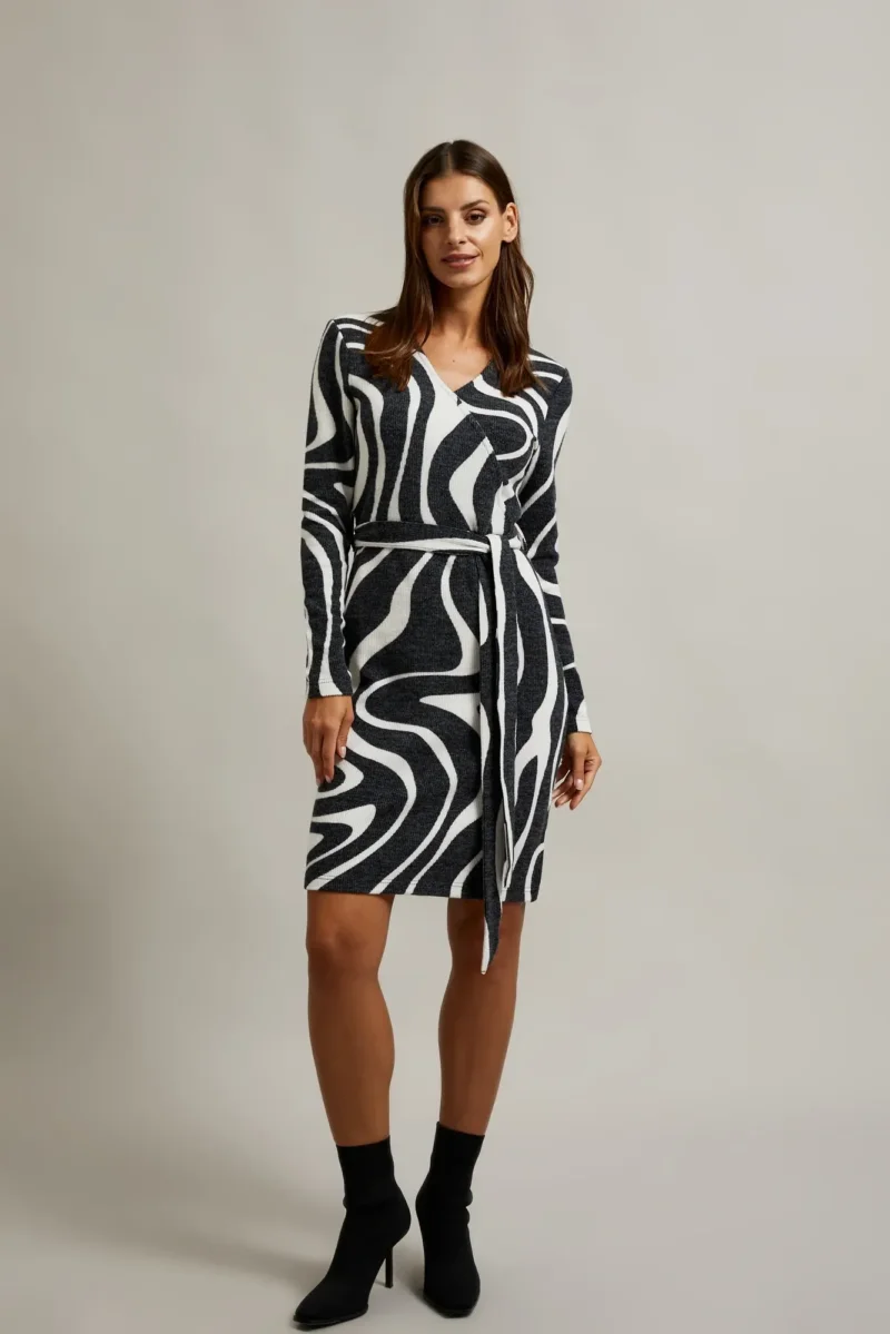 WOMEN'S DRESS L-SU-4603 D.GREY - Imagen 9
