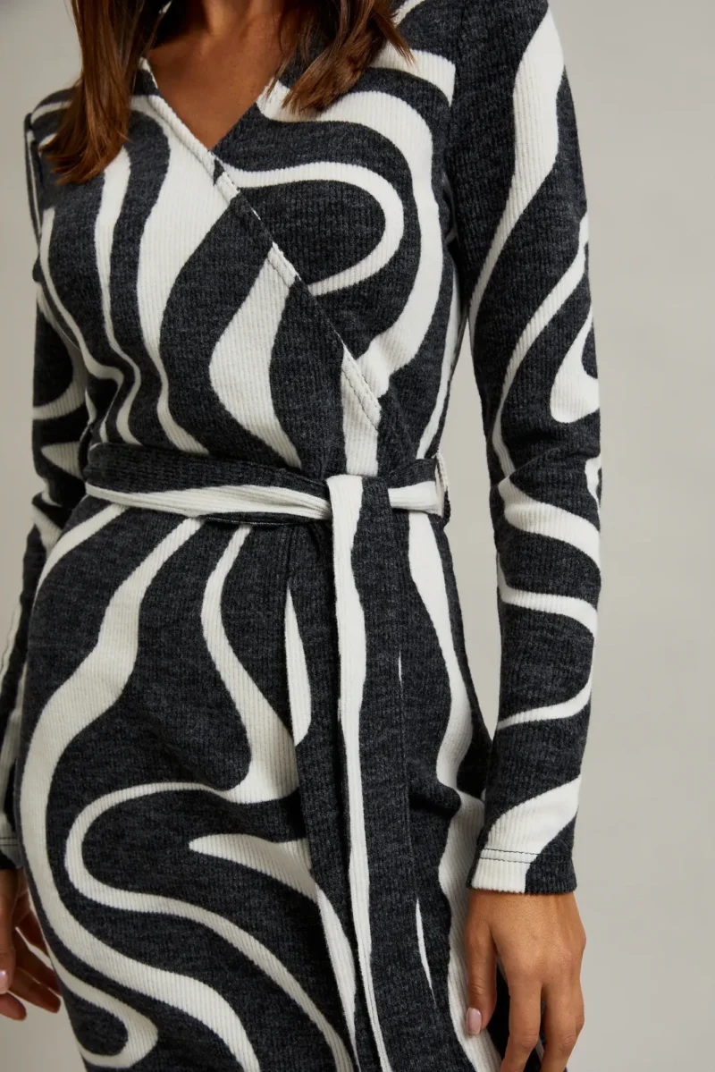 WOMEN'S DRESS L-SU-4603 D.GREY - Imagen 3