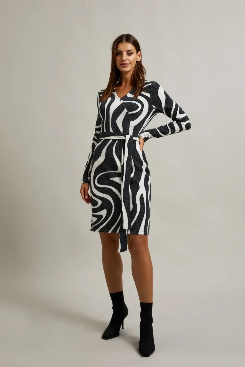 WOMEN'S DRESS L-SU-4603 D.GREY - Imagen 6