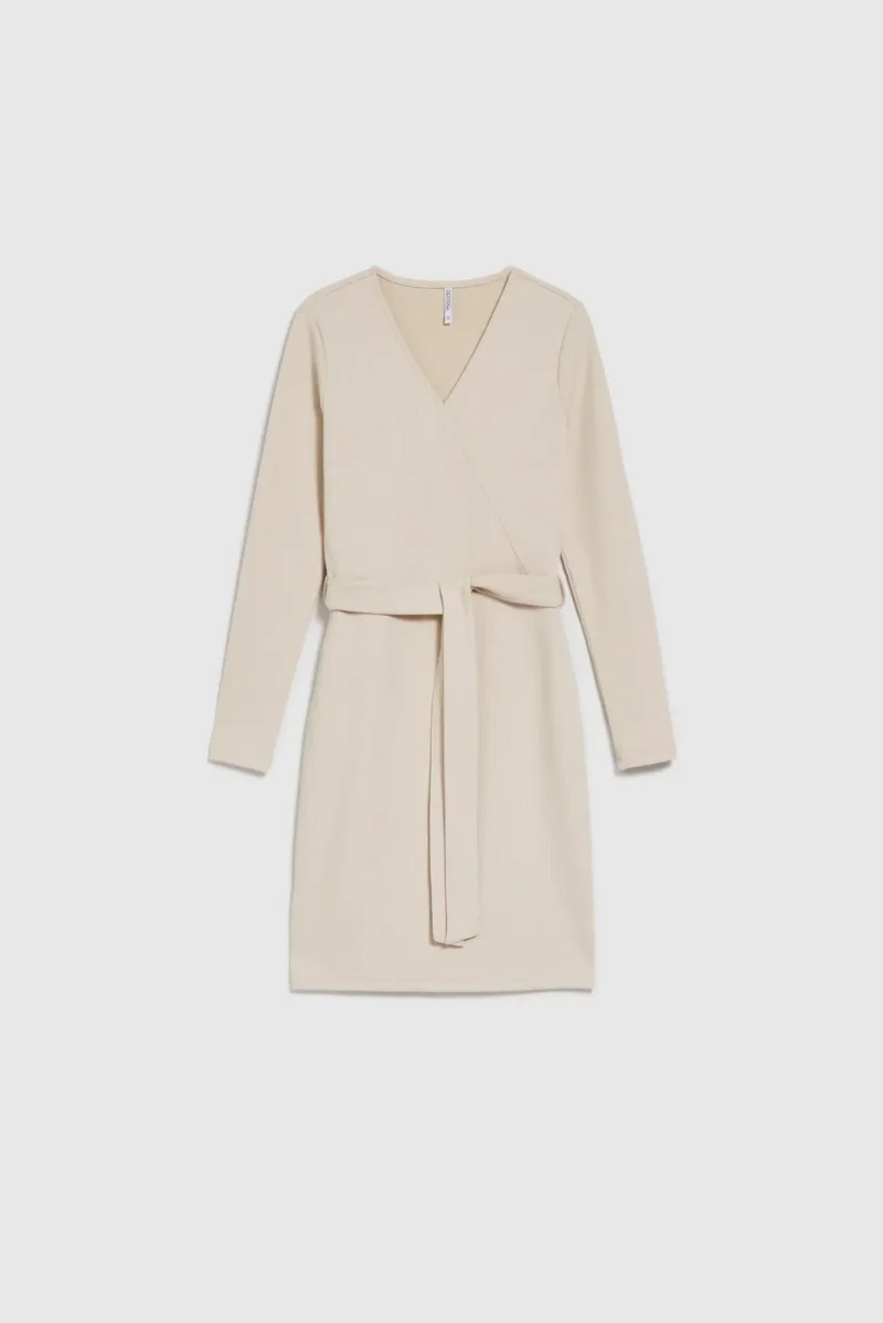 WOMEN'S DRESS L-SU-4604 L.BEIGE - Imagen 6