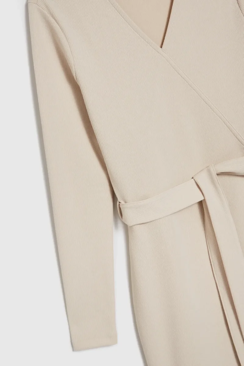 WOMEN'S DRESS L-SU-4604 L.BEIGE - Imagen 7