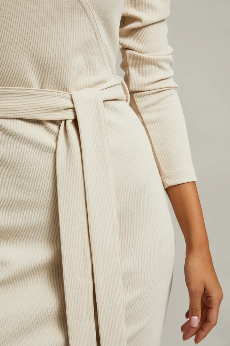WOMEN'S DRESS L-SU-4604 L.BEIGE - Imagen 4