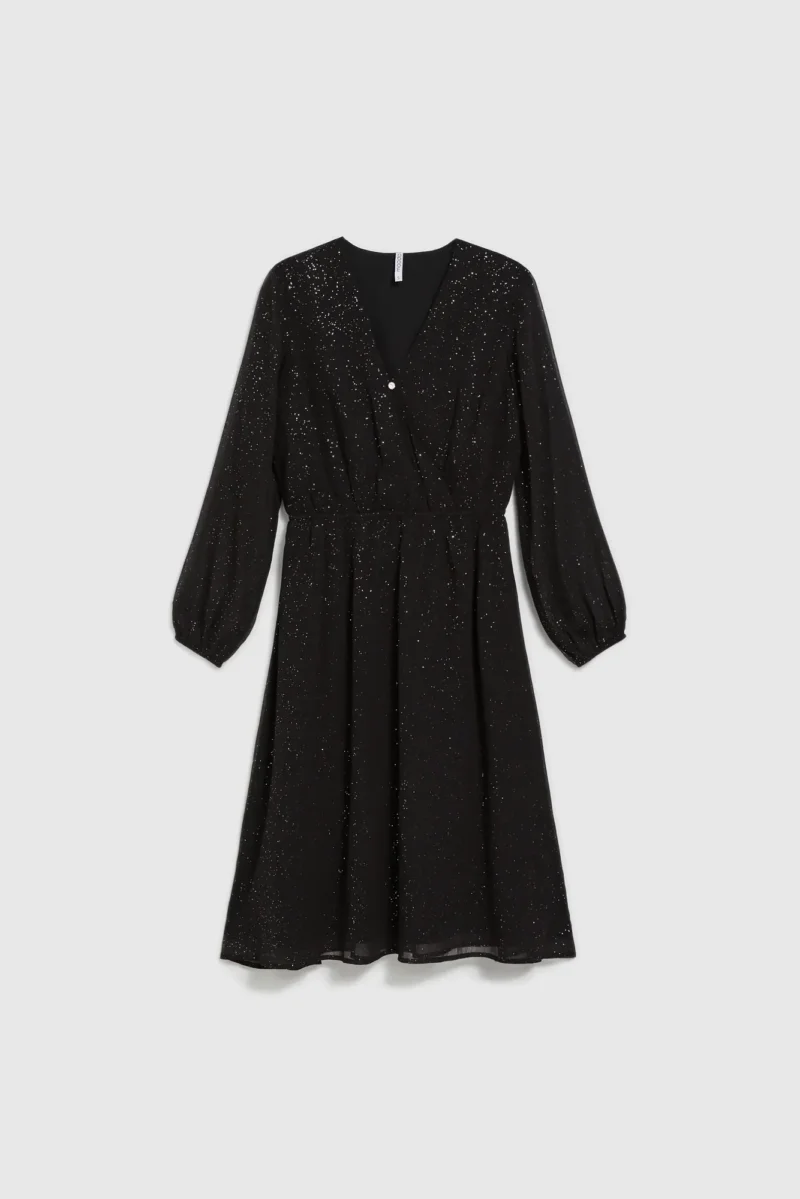 WOMEN'S DRESS L-SU-4606 BLACK - Imagen 7
