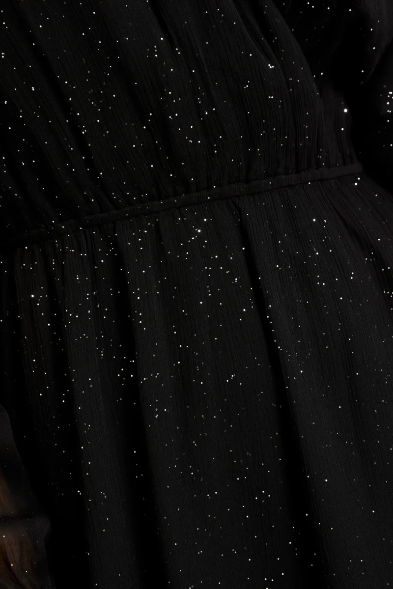 WOMEN'S DRESS L-SU-4606 BLACK - Imagen 6