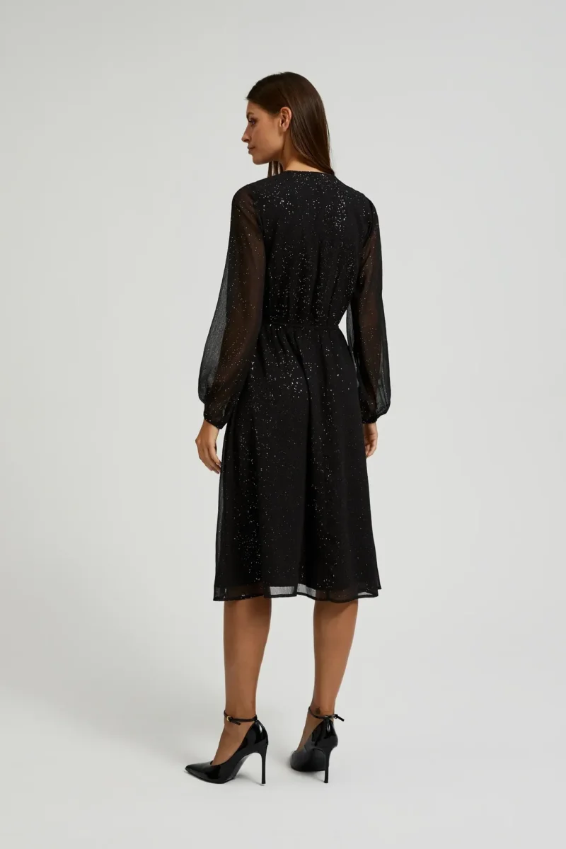 WOMEN'S DRESS L-SU-4606 BLACK - Imagen 5