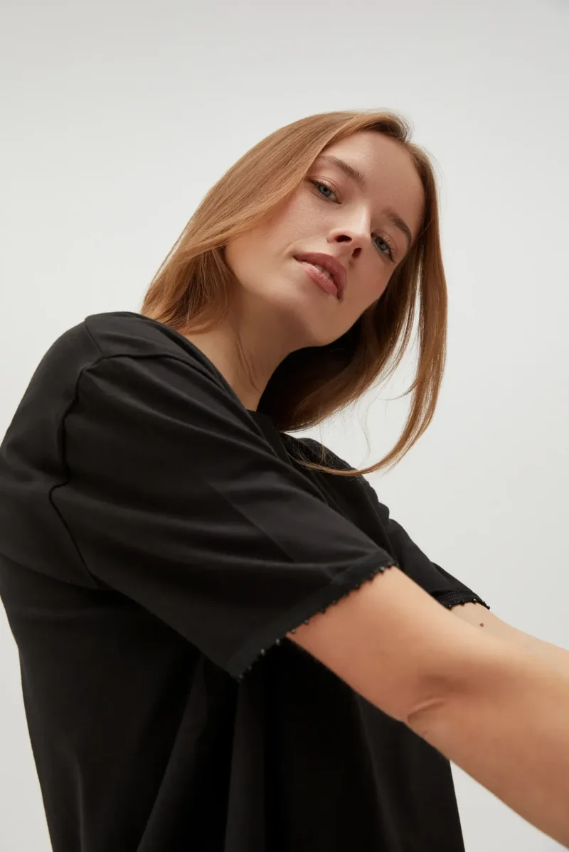 WOMEN'S T-SHIRT Z-TS-4536 BLACK - Imagen 2