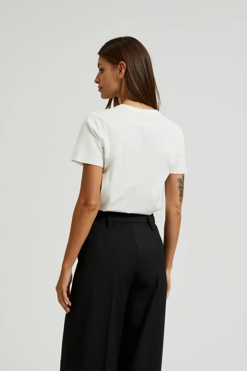 WOMEN'S T-SHIRT Z-TS-4538 OFF WHITE - Imagen 4