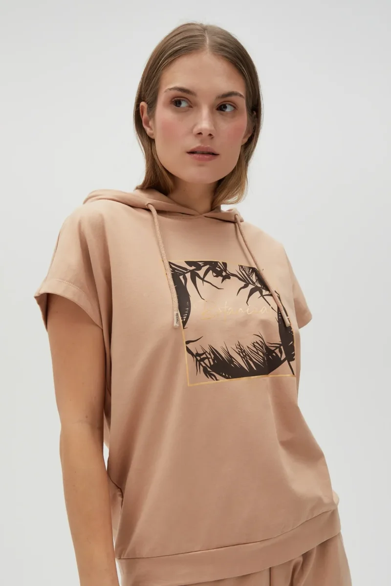 WOMEN'S SWEATSHIRT L-BL-4604 L.BROWN - Imagen 9