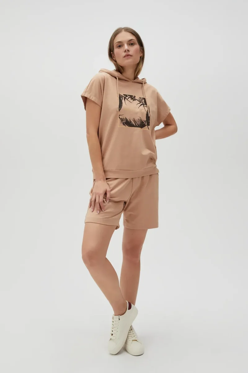 WOMEN'S SWEATSHIRT L-BL-4604 L.BROWN - Imagen 3