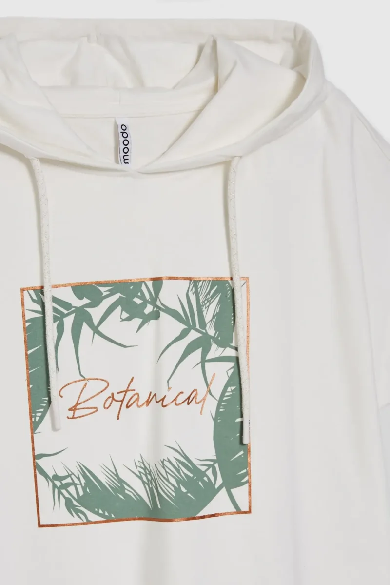 WOMEN'S SWEATSHIRT L-BL-4604 OFF WHITE - Imagen 12