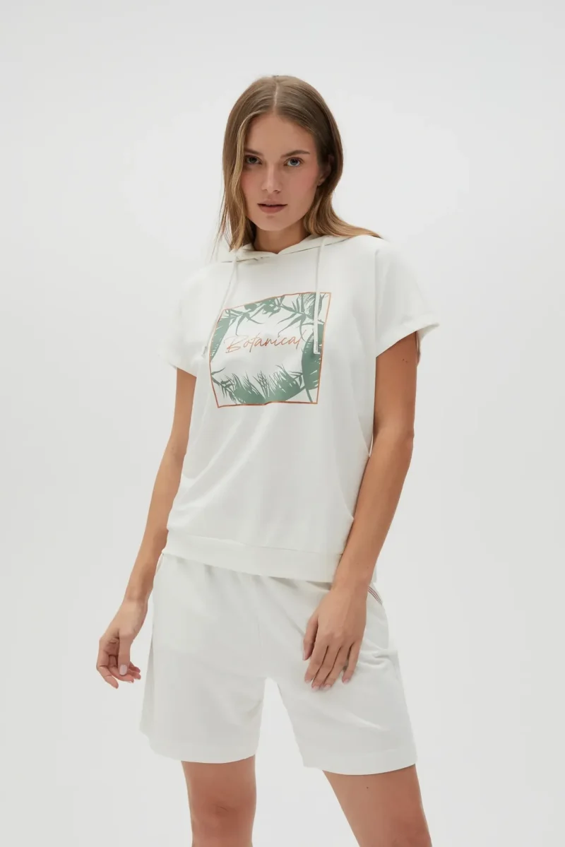 WOMEN'S SWEATSHIRT L-BL-4604 OFF WHITE - Imagen 7