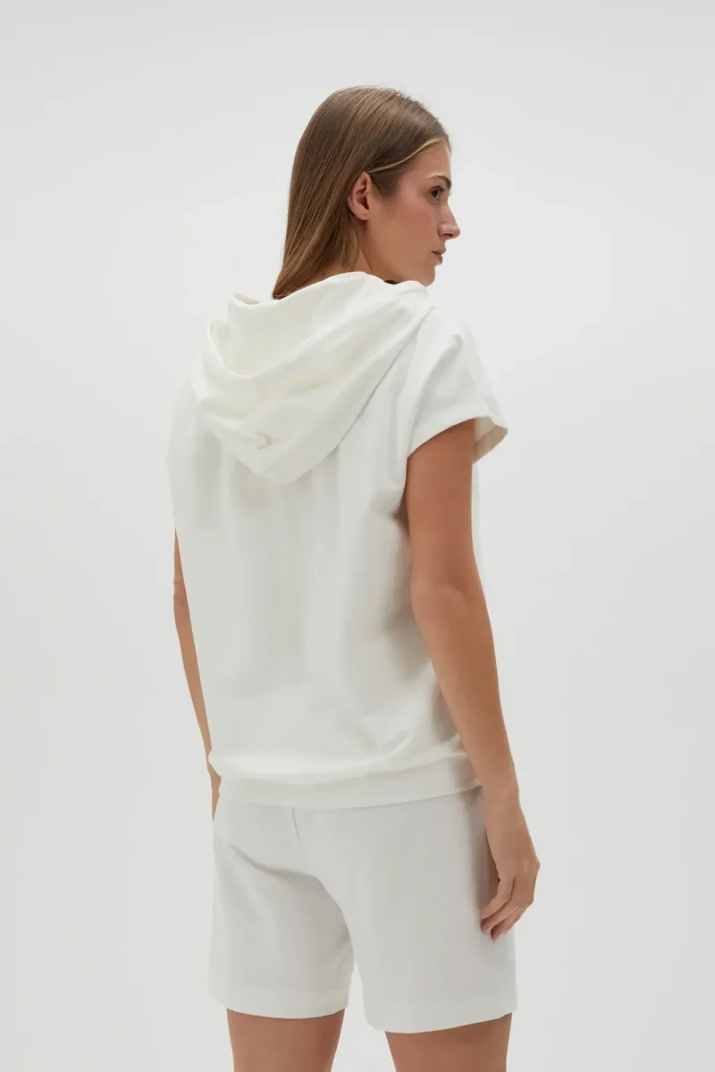 WOMEN'S SWEATSHIRT L-BL-4604 OFF WHITE - Imagen 2