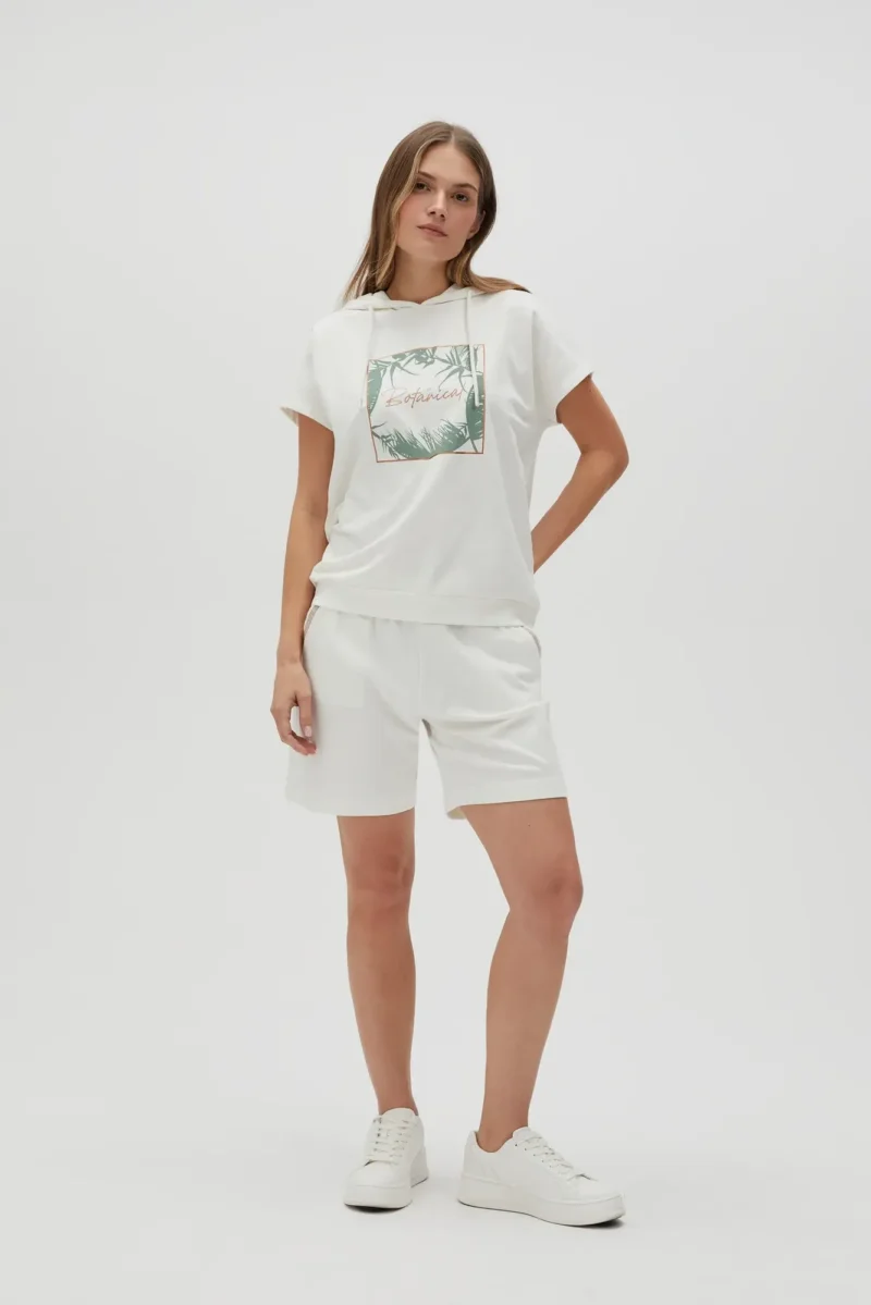 WOMEN'S SWEATSHIRT L-BL-4604 OFF WHITE - Imagen 4