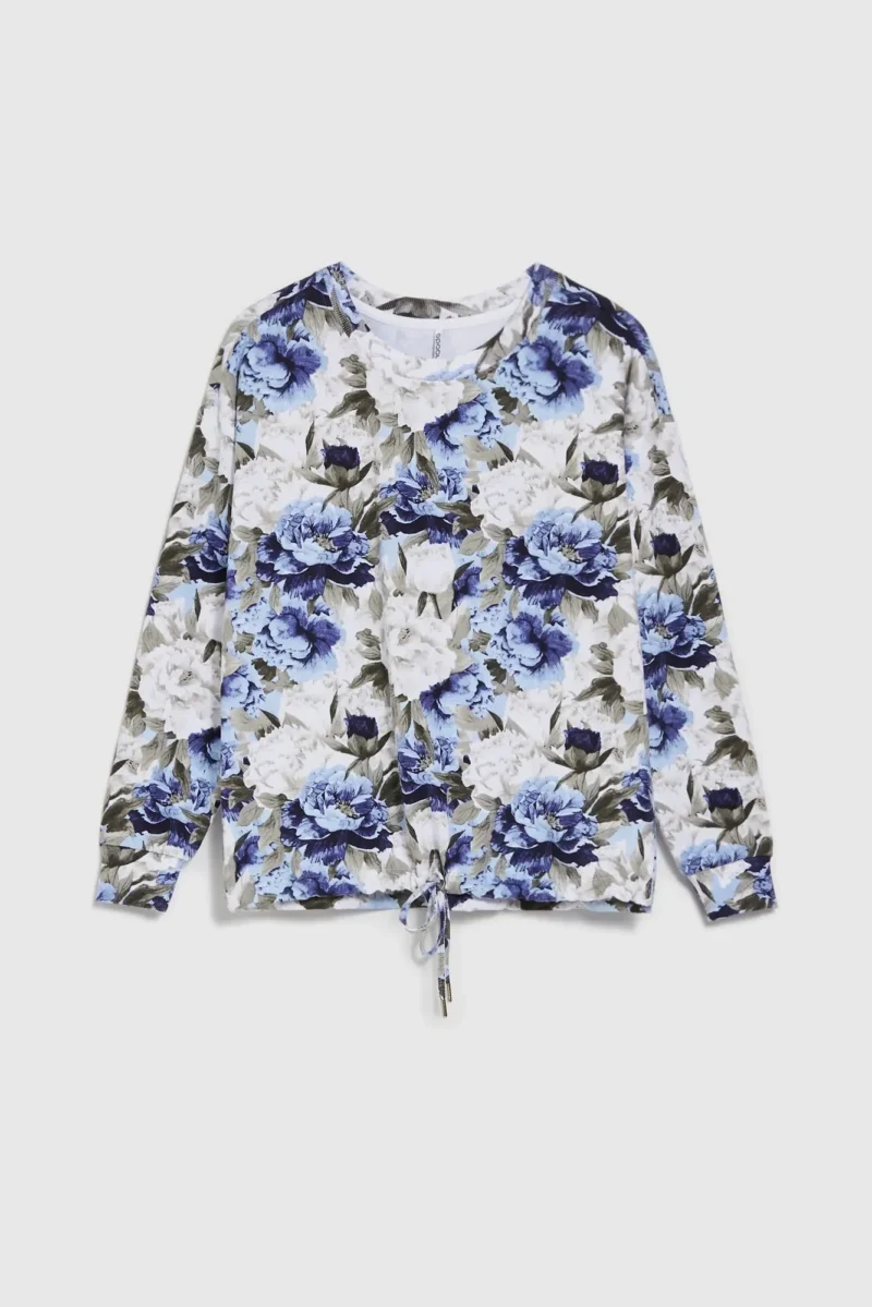 WOMEN'S SWEATSHIRT L-BL-4606 BLUE - Imagen 7