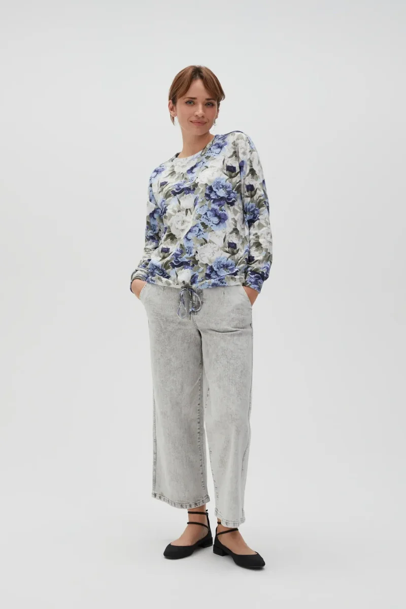 WOMEN'S SWEATSHIRT L-BL-4606 BLUE - Imagen 2