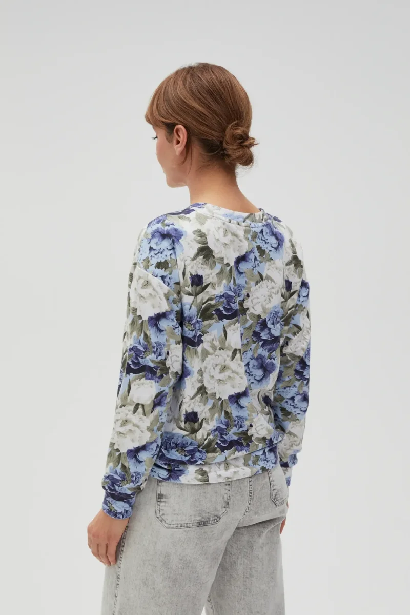 WOMEN'S SWEATSHIRT L-BL-4606 BLUE - Imagen 6