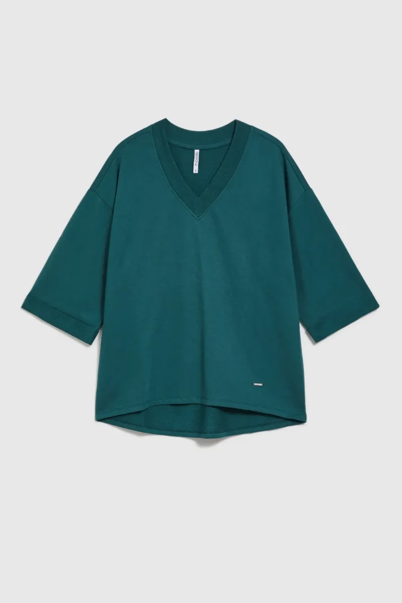 WOMEN'S SWEATSHIRT L-BL-4609 D.GREEN - Imagen 5