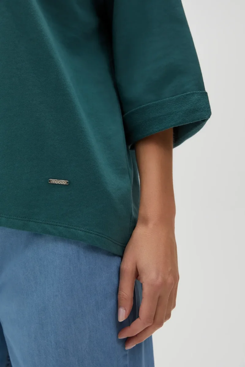 WOMEN'S SWEATSHIRT L-BL-4609 D.GREEN - Imagen 2