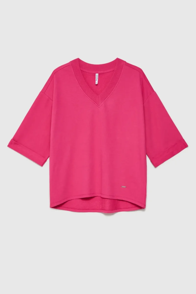 WOMEN'S SWEATSHIRT L-BL-4609 FUCHSIA - Imagen 7