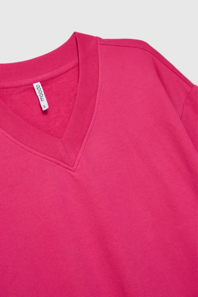 WOMEN'S SWEATSHIRT L-BL-4609 FUCHSIA - Imagen 6