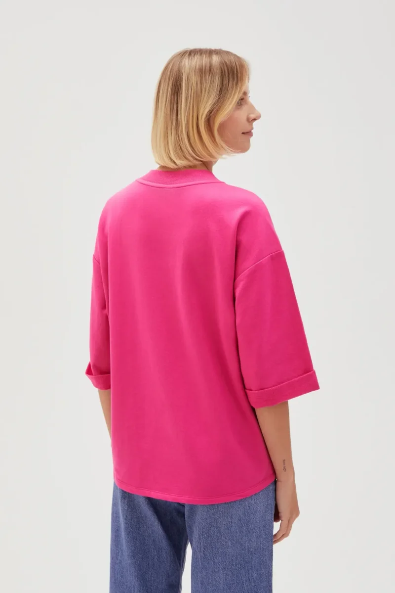 WOMEN'S SWEATSHIRT L-BL-4609 FUCHSIA - Imagen 5
